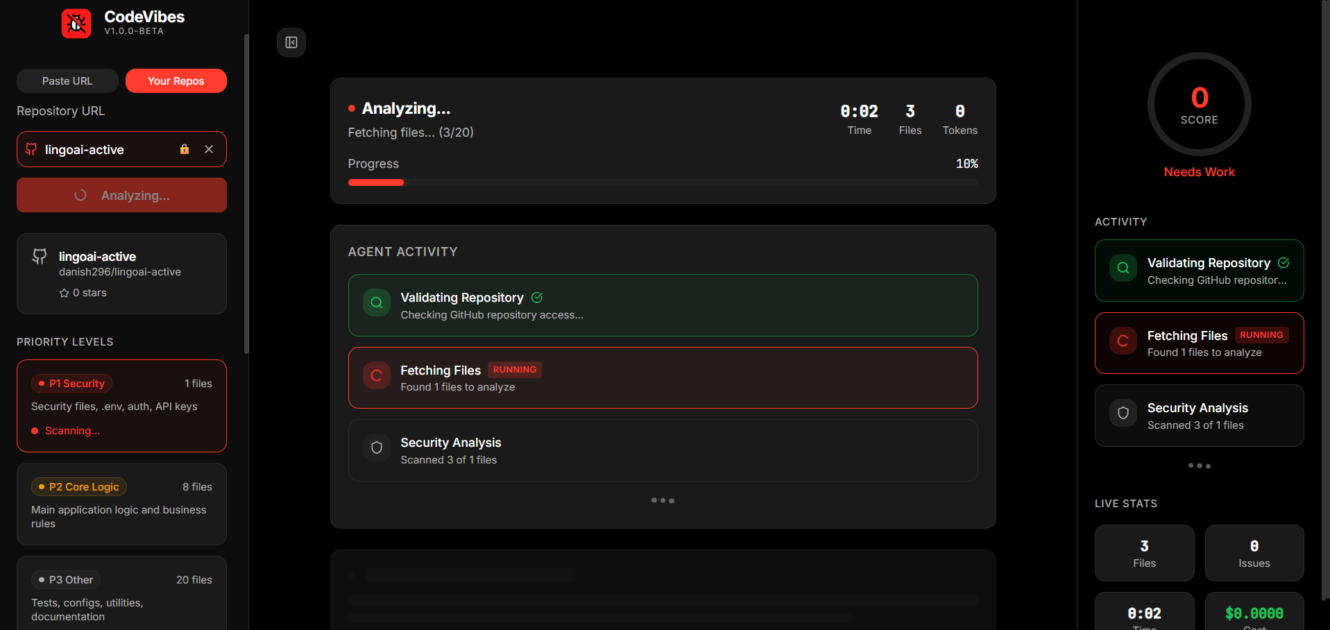 Screenshot 3 of CodeVibes - AI Code Analysis