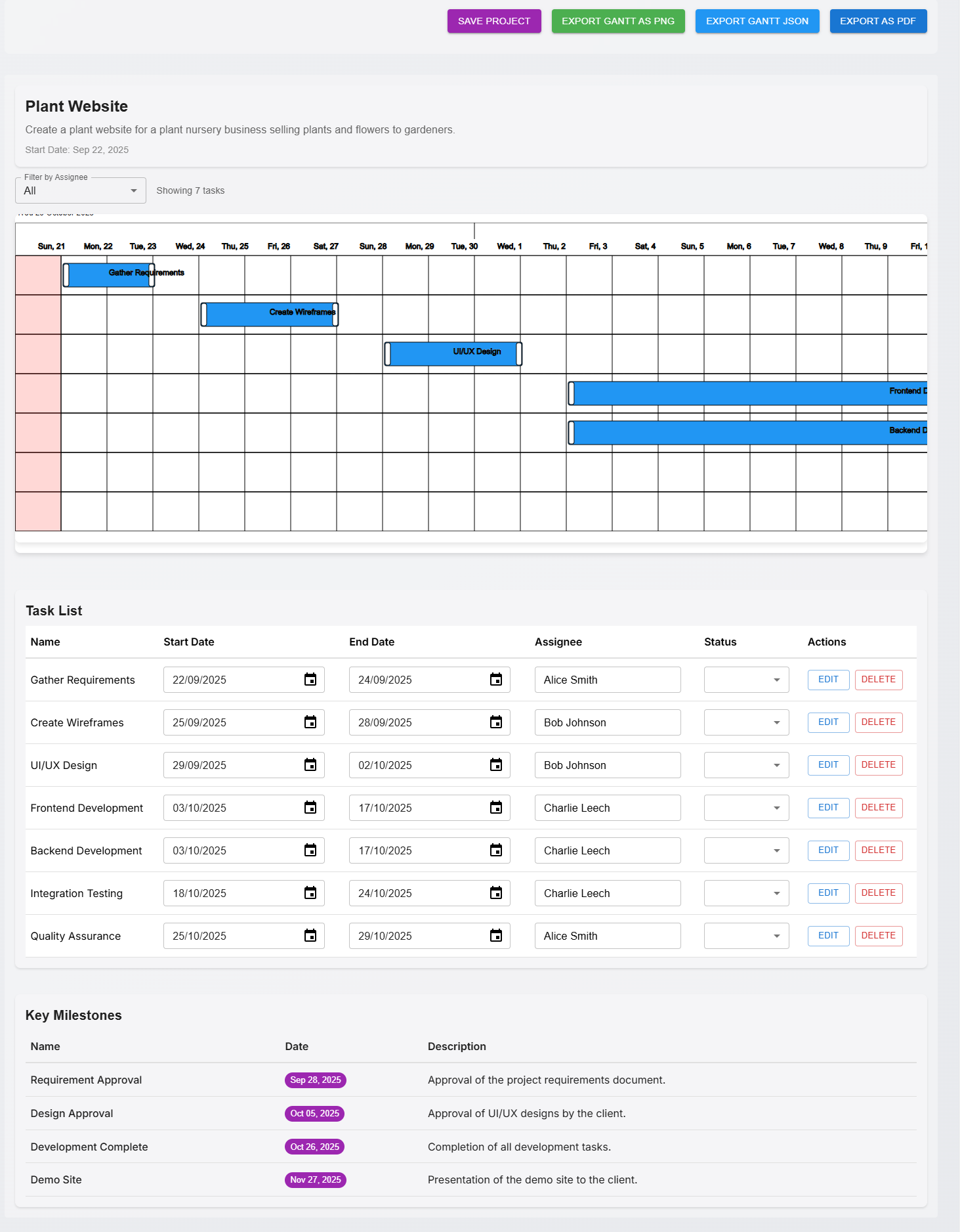 Screenshot 3 of Stop Wasting Hours on Gantt Charts | AI