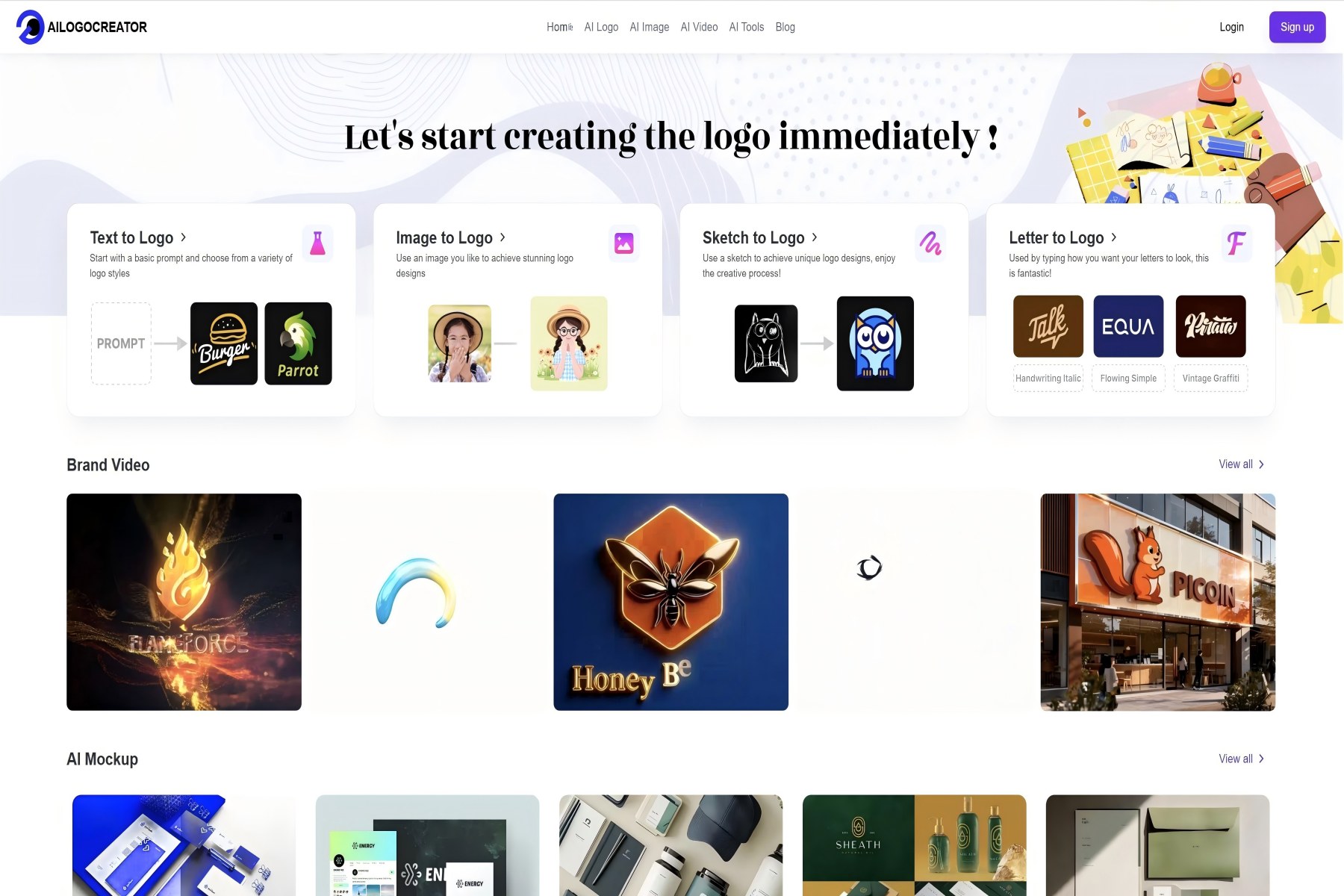Screenshot 1 of AIlogocreator
