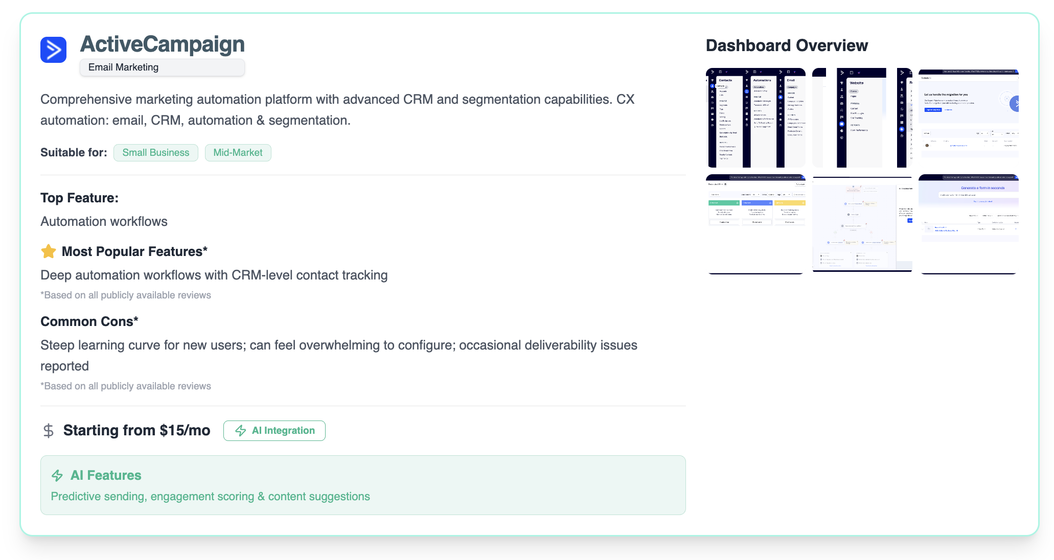 Screenshot 3 of Martech Overview
