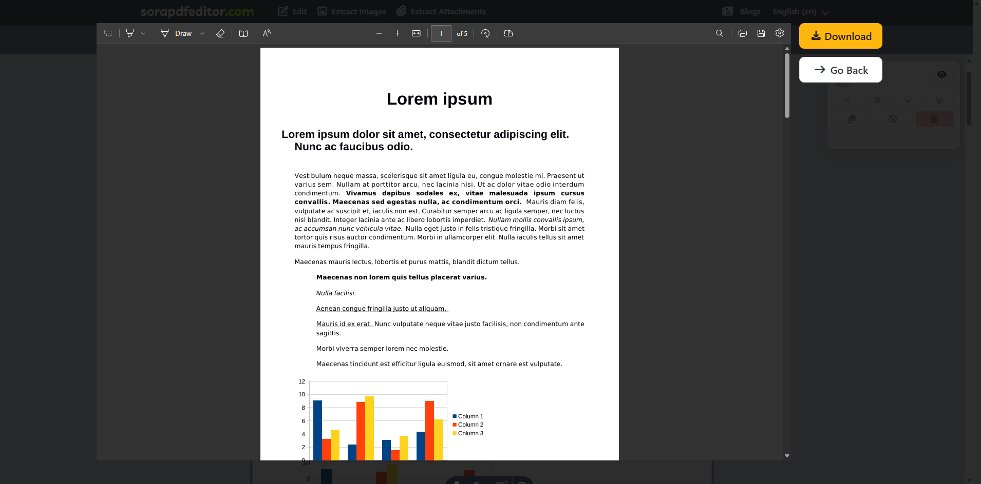 Screenshot 2 of sorapdfeditor.com