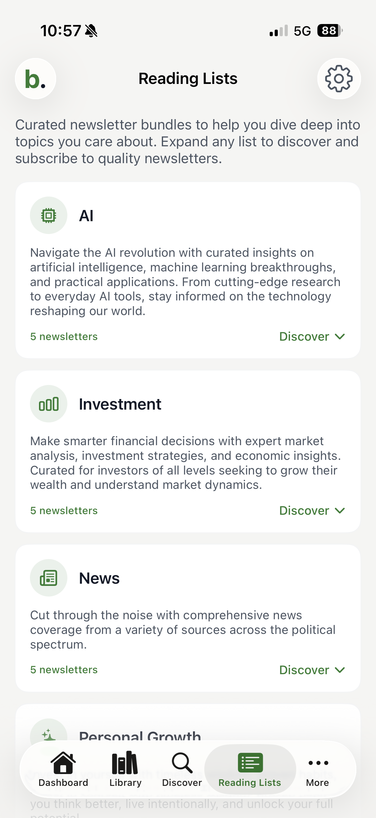 Screenshot 6 of Bilig - Newsletter Reader