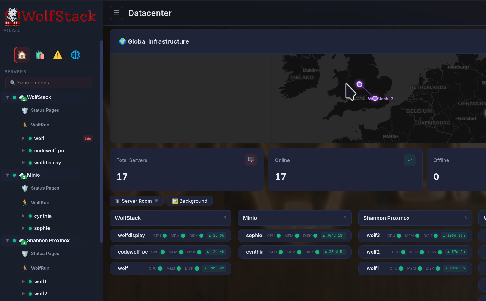 Screenshot 1 of WolfStack