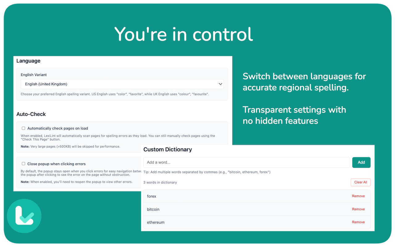 Screenshot 3 of LexiLint