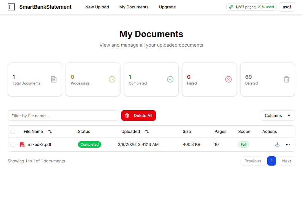 Screenshot 4 of Smart Bank Statement