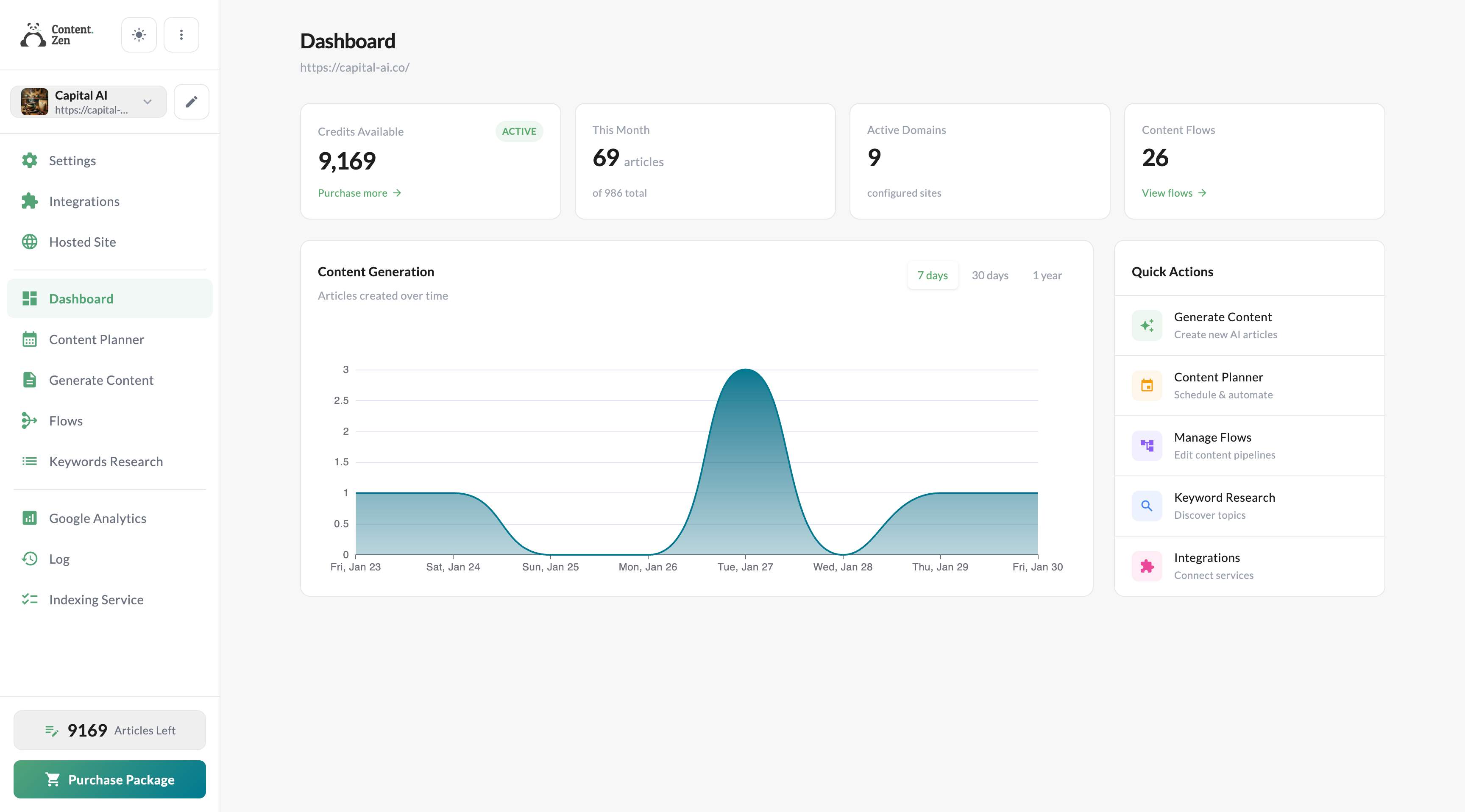 Screenshot 1 of Content Zen