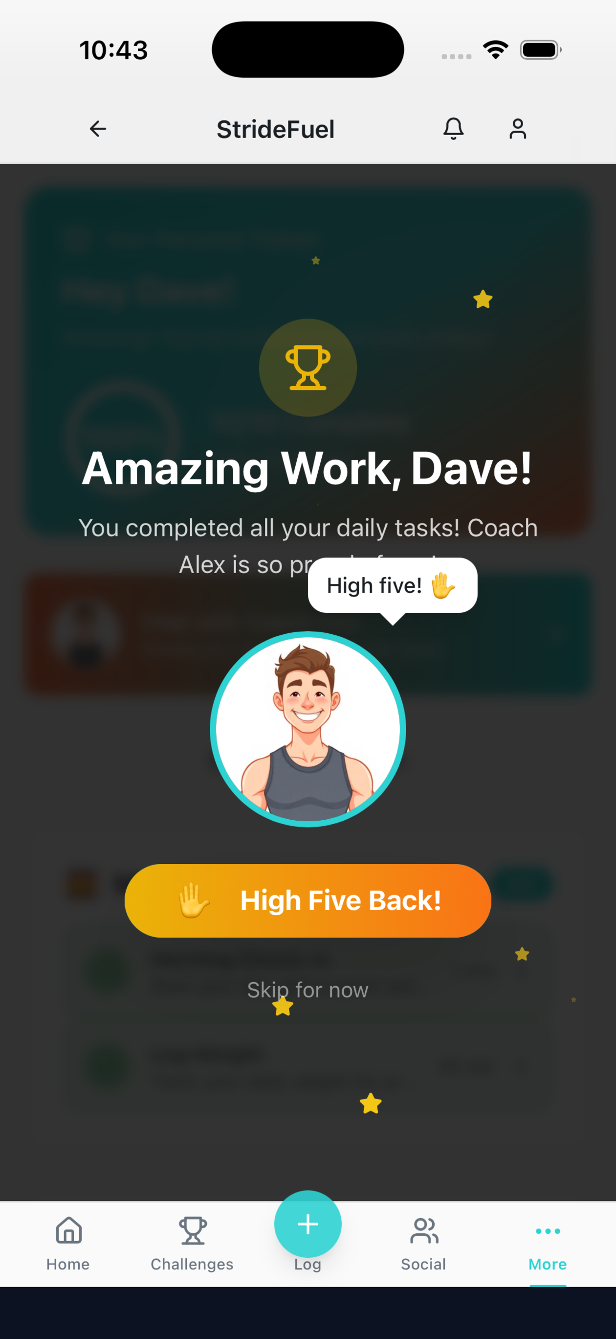 Screenshot 1 of StrideFuel