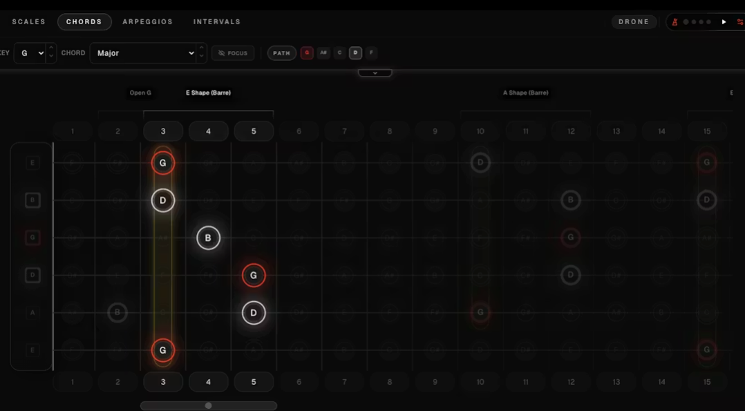 Screenshot 3 of Soundgate Guitar Fretboard