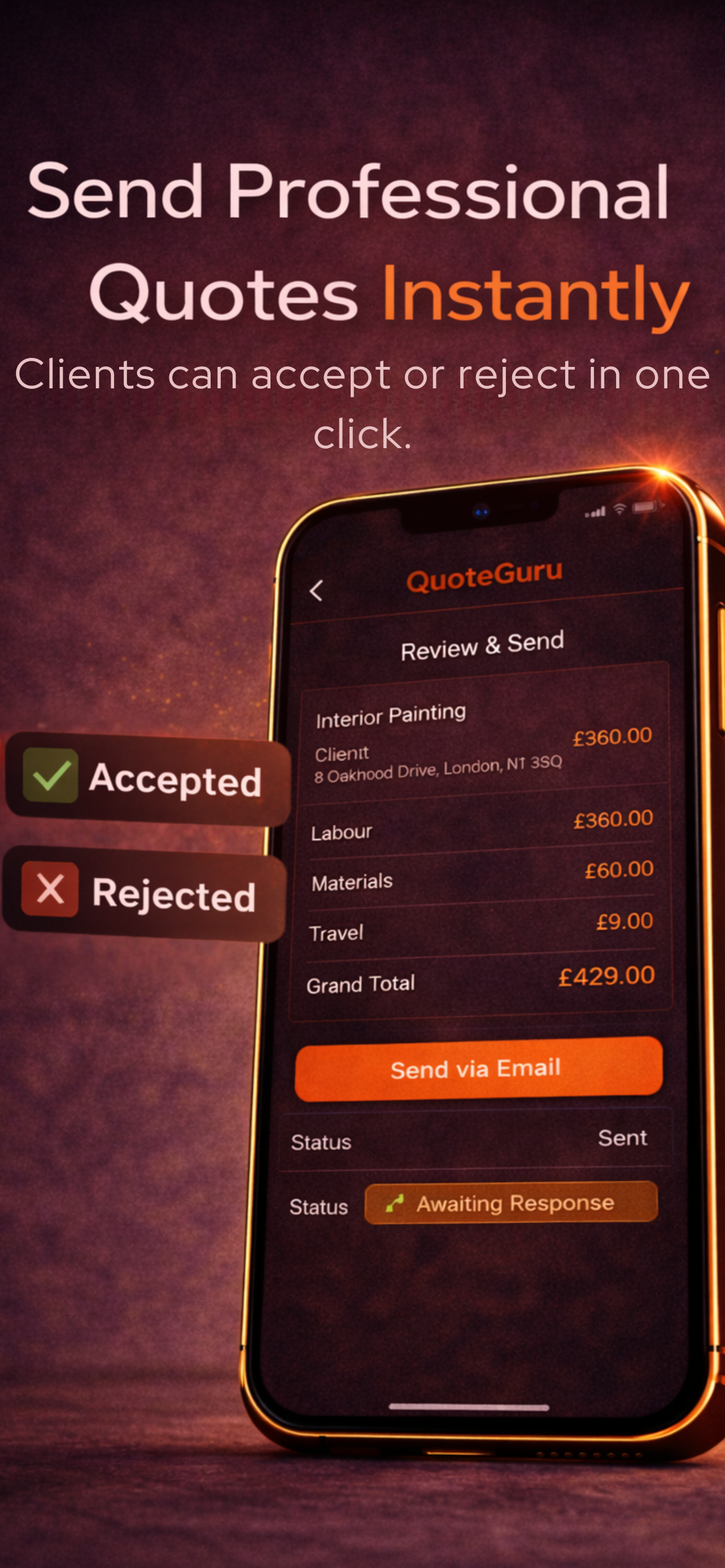 Screenshot 3 of QuoteGuru–Quote App for Trades