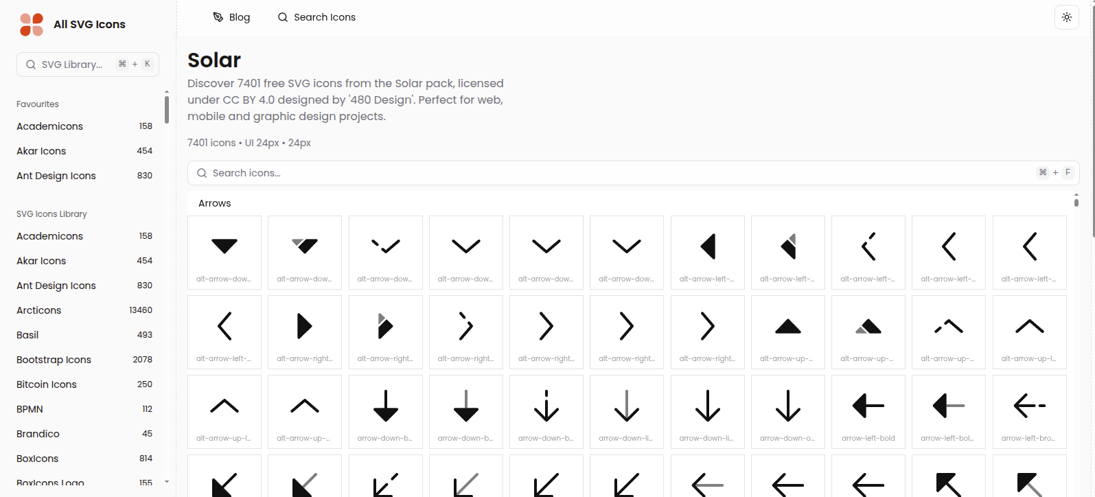 Screenshot 2 of All SVG Icons