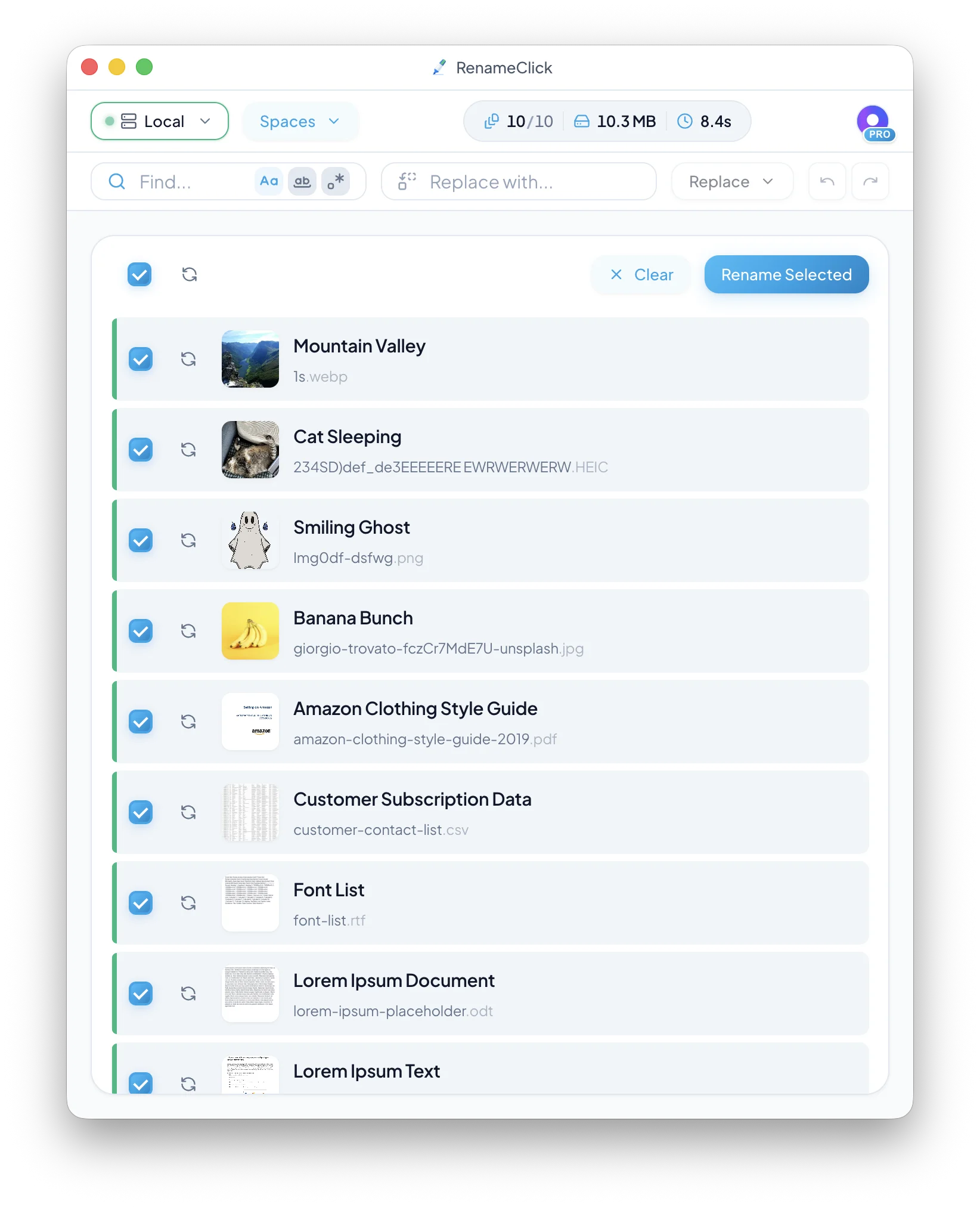 Screenshot 1 of RenameClick – Offline AI File Renamer