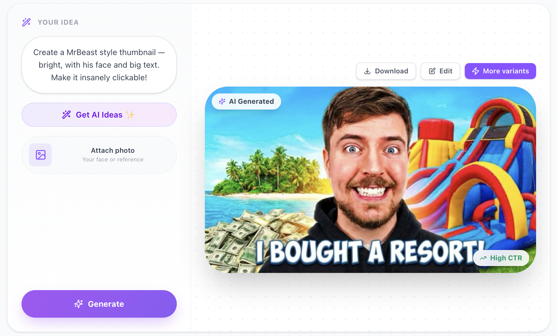 Screenshot 1 of YouTubeGen