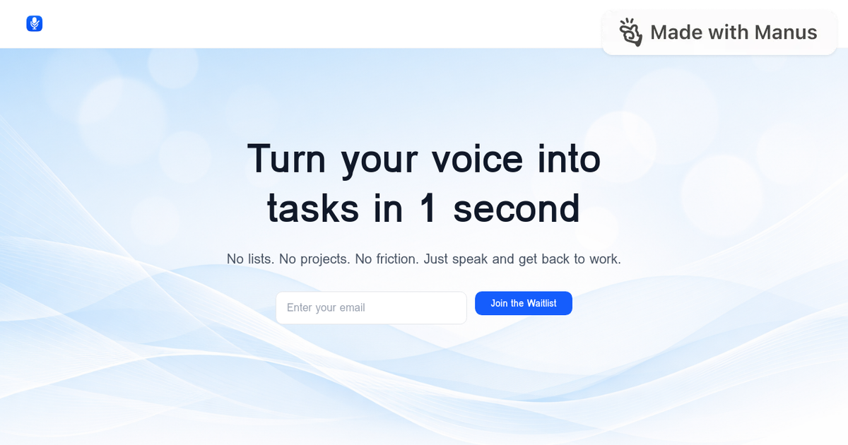 Screenshot 1 of SayDo - Voice-First Task Capture
