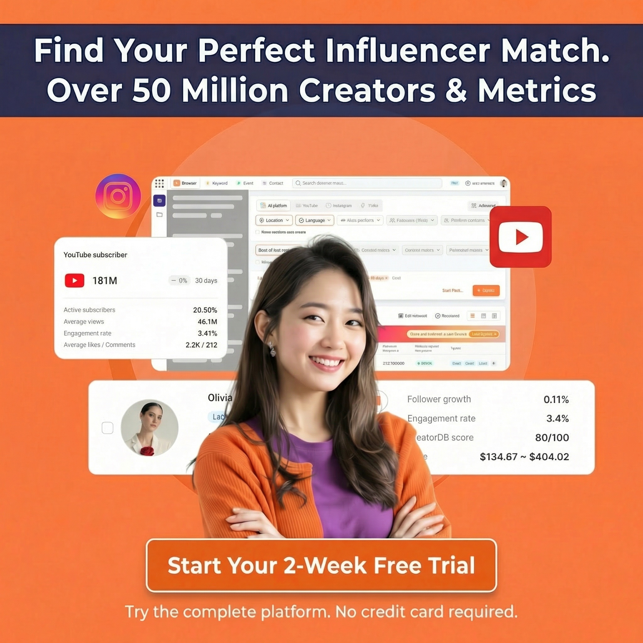 Screenshot 1 of CreatorDB - Influencer Marketing