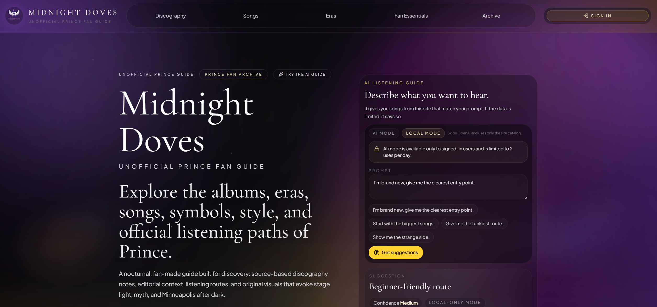 Screenshot 1 of Midnight Doves