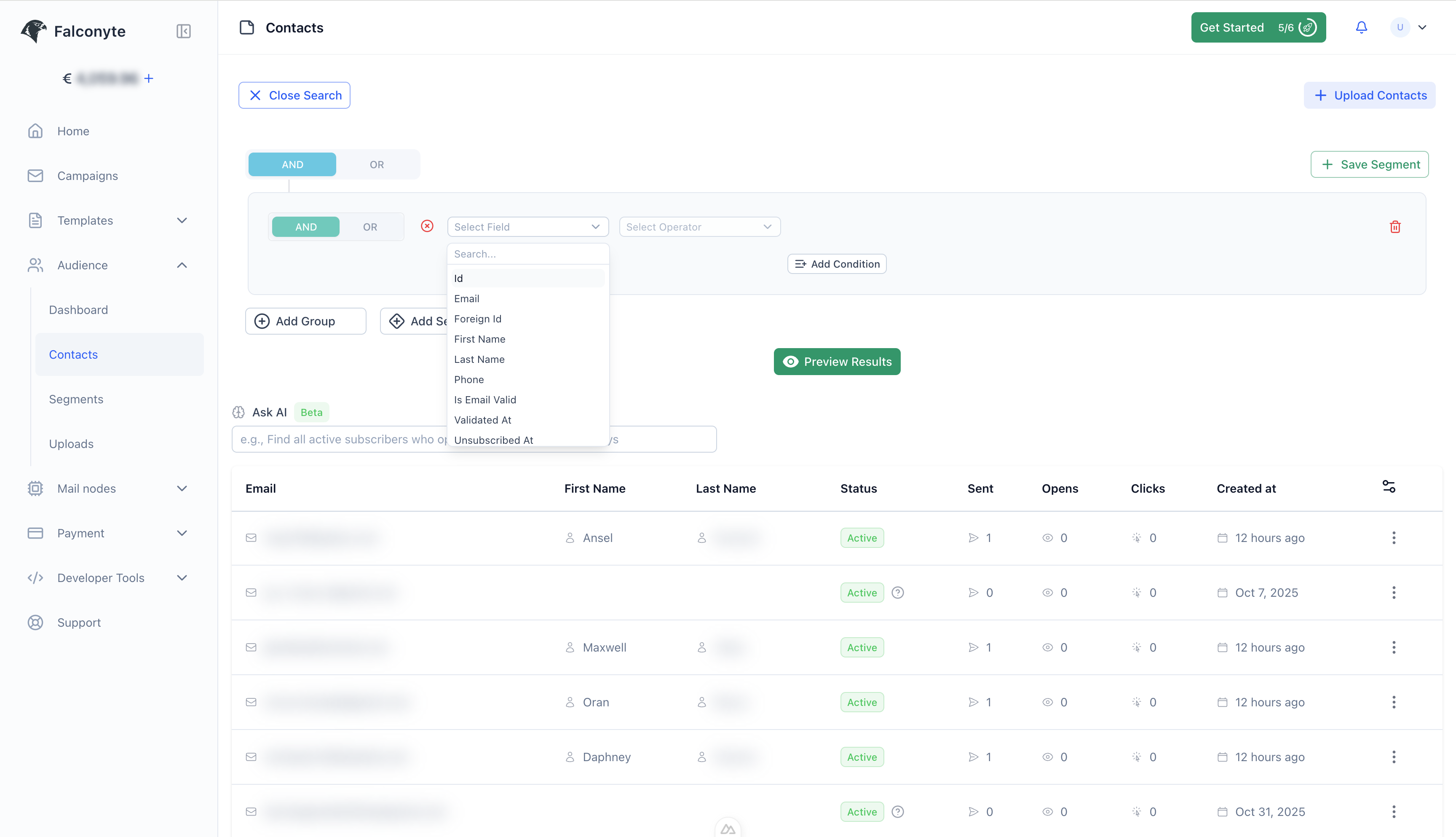 Screenshot 3 of Falconyte Email Marketing Platform