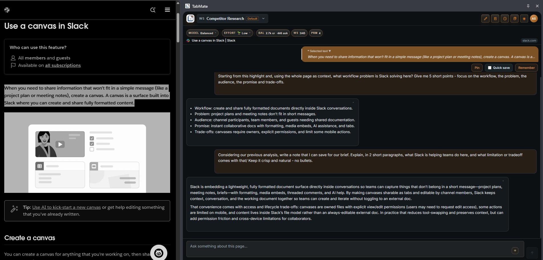 Screenshot 3 of TabMate - Browser Research Workspace