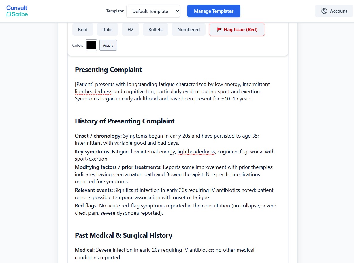 Screenshot 2 of ConsultScribe