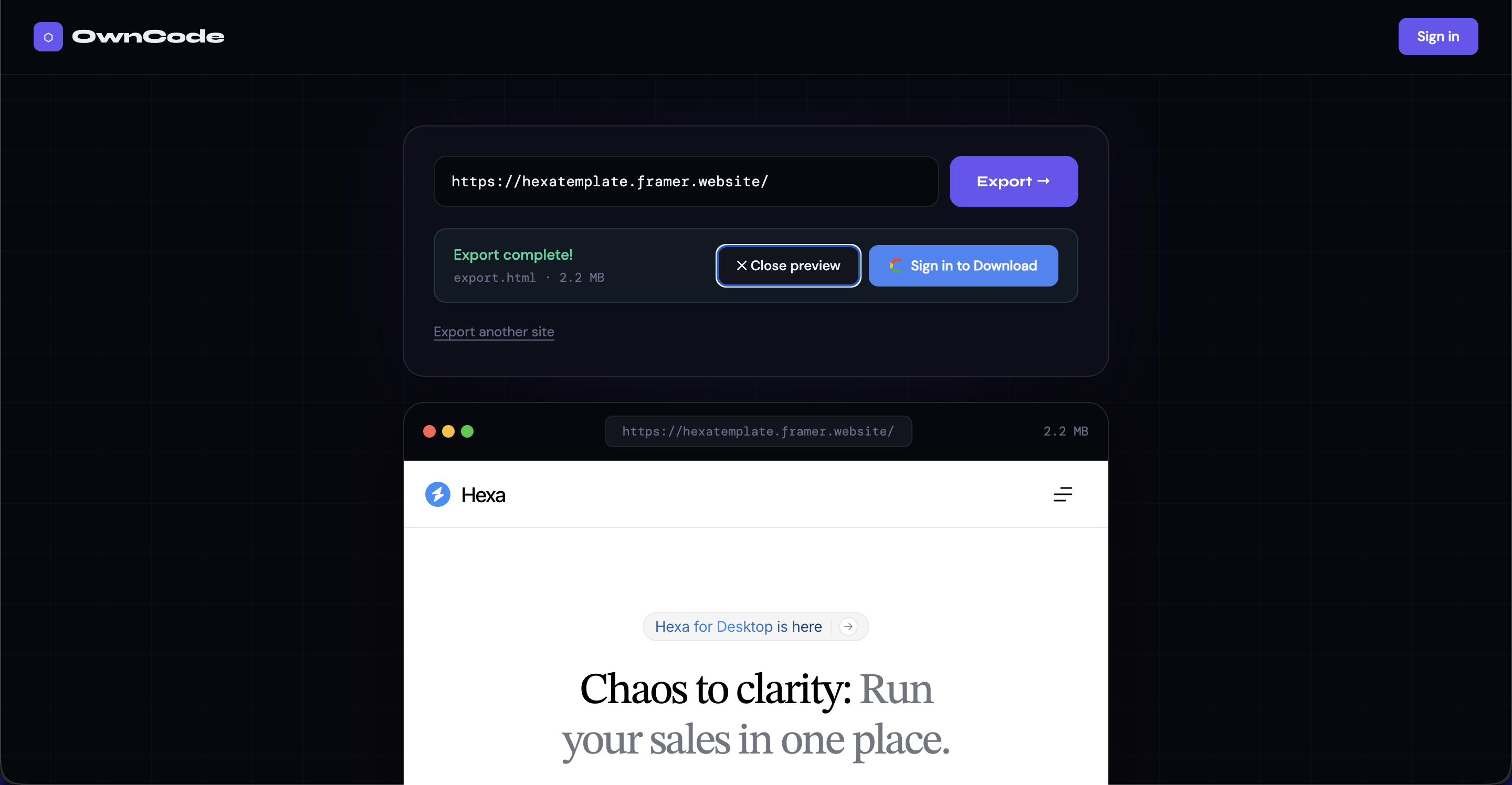Screenshot 1 of OwnCode