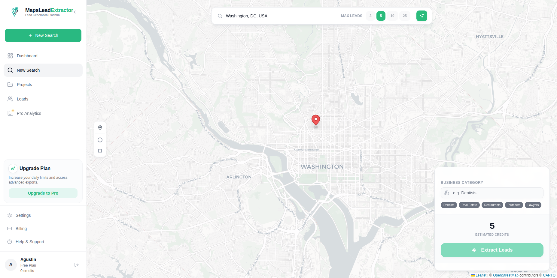 Screenshot 5 of MapsLead Extractor