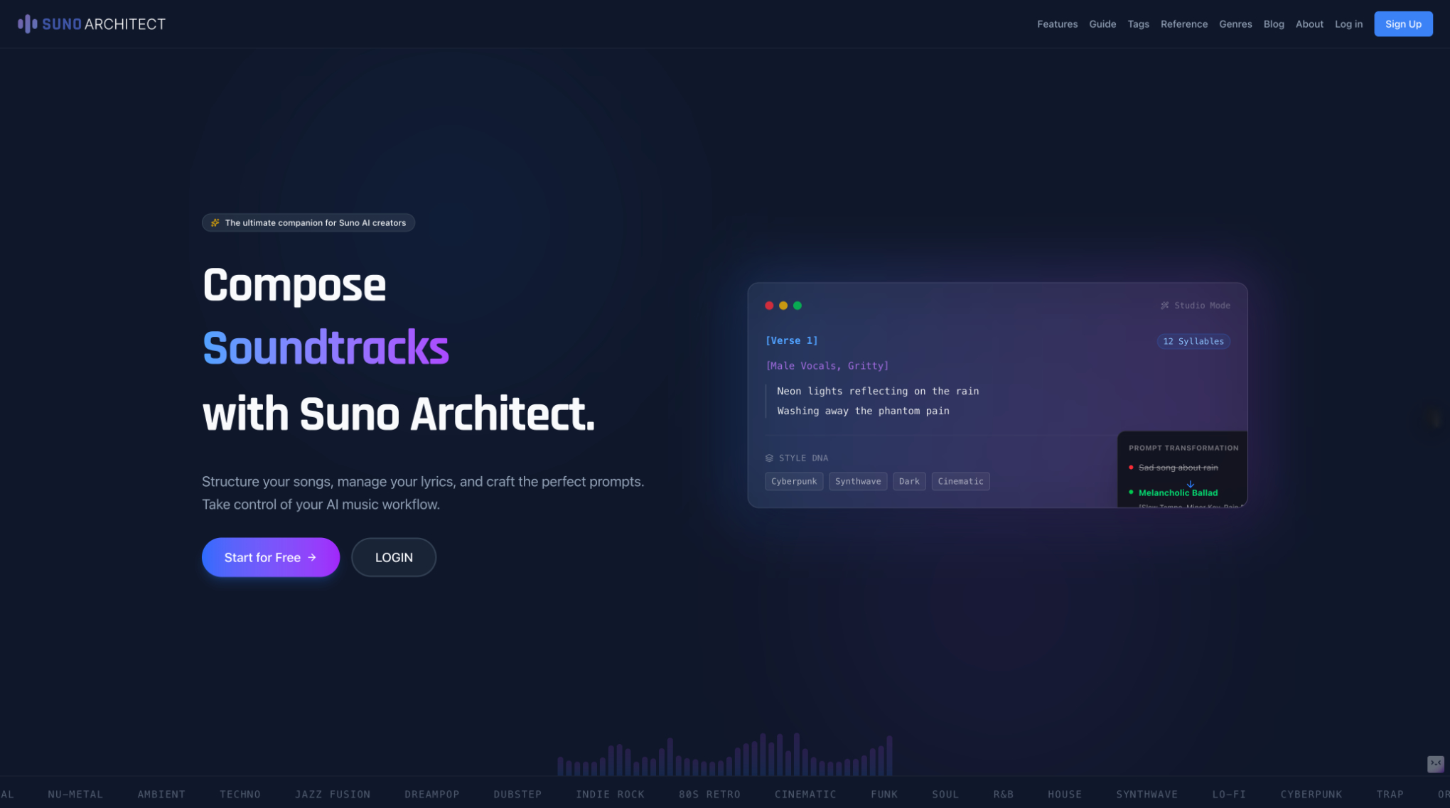 Screenshot 1 of Suno Architect