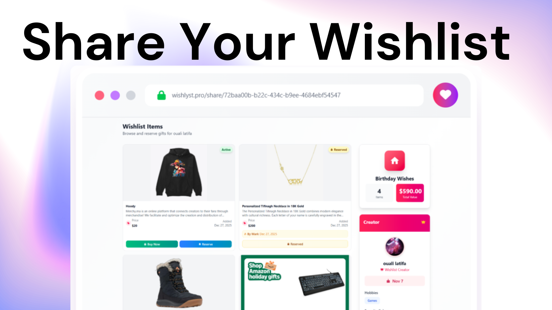 Screenshot 3 of wishlyst