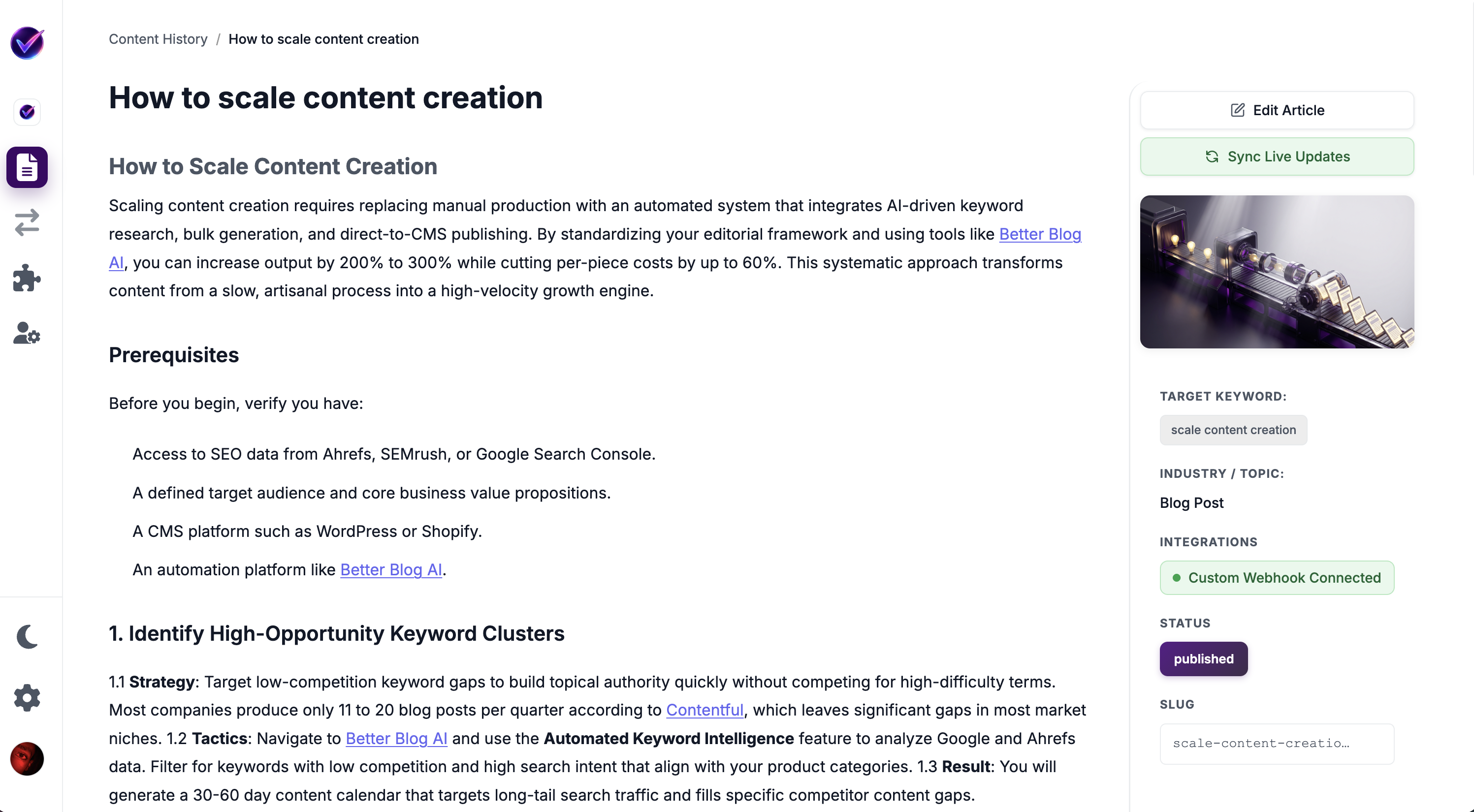 Screenshot 4 of Better Blog AI