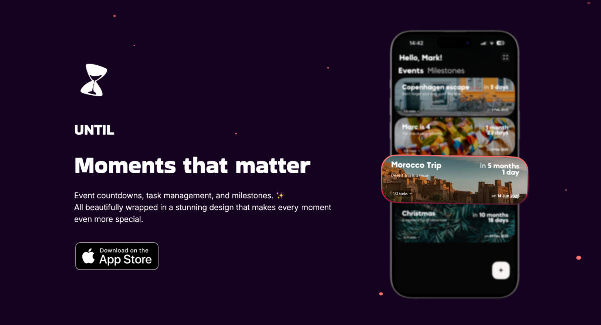 Screenshot 1 of Until App