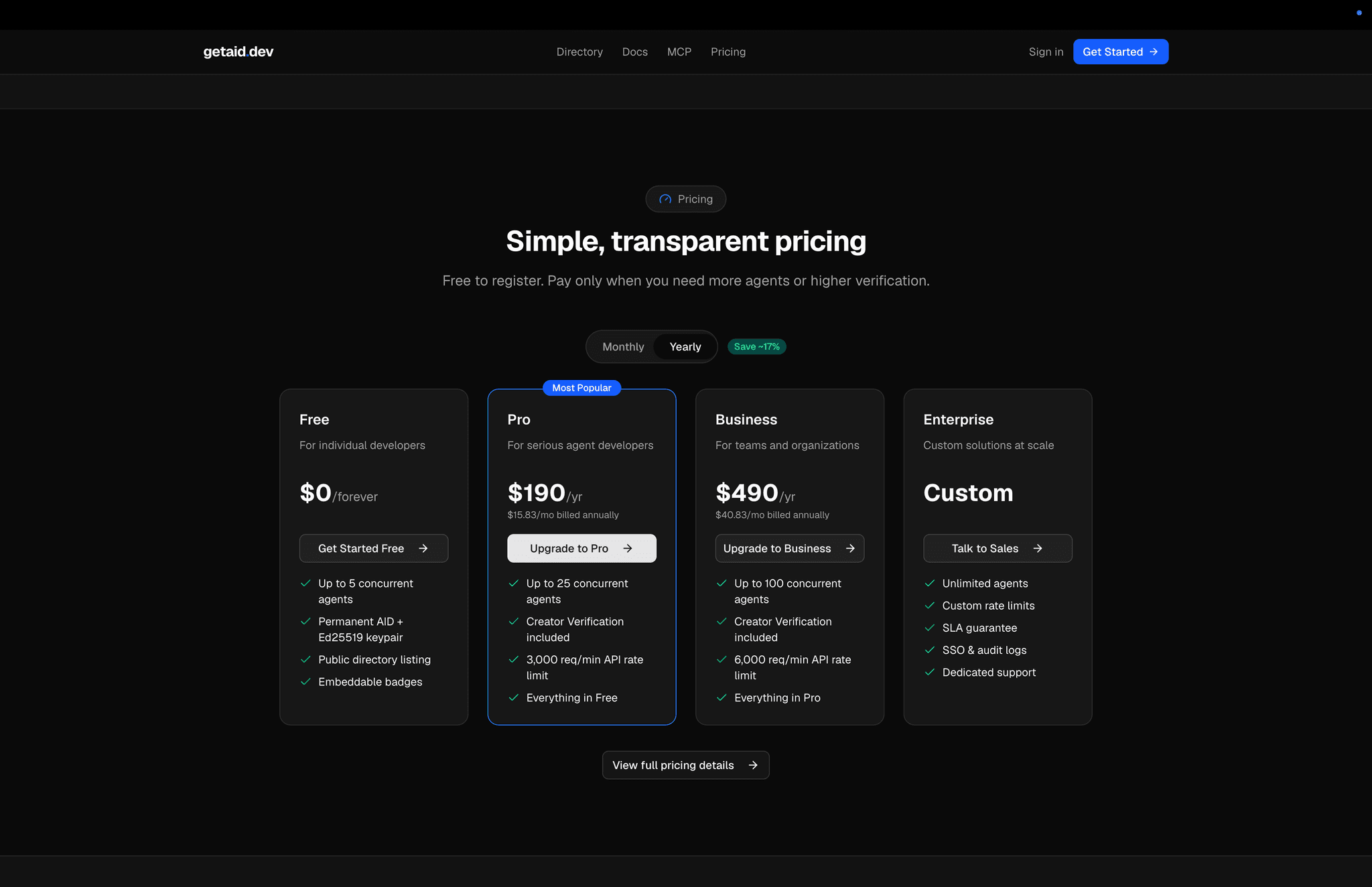 Screenshot 2 of getaid.dev