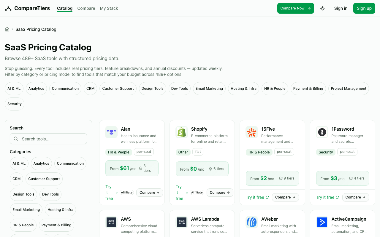 Screenshot 3 of CompareTiers