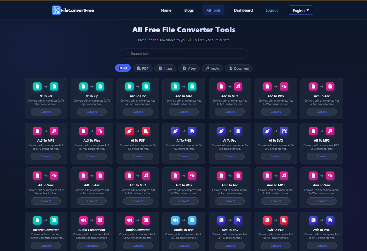 Screenshot 3 of FileConvertFree