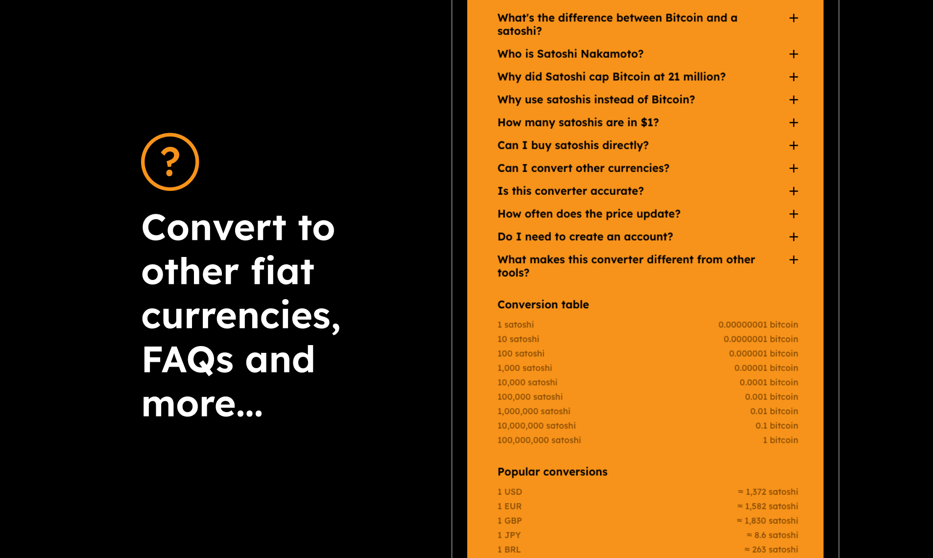 Screenshot 1 of Sats2USD Converter