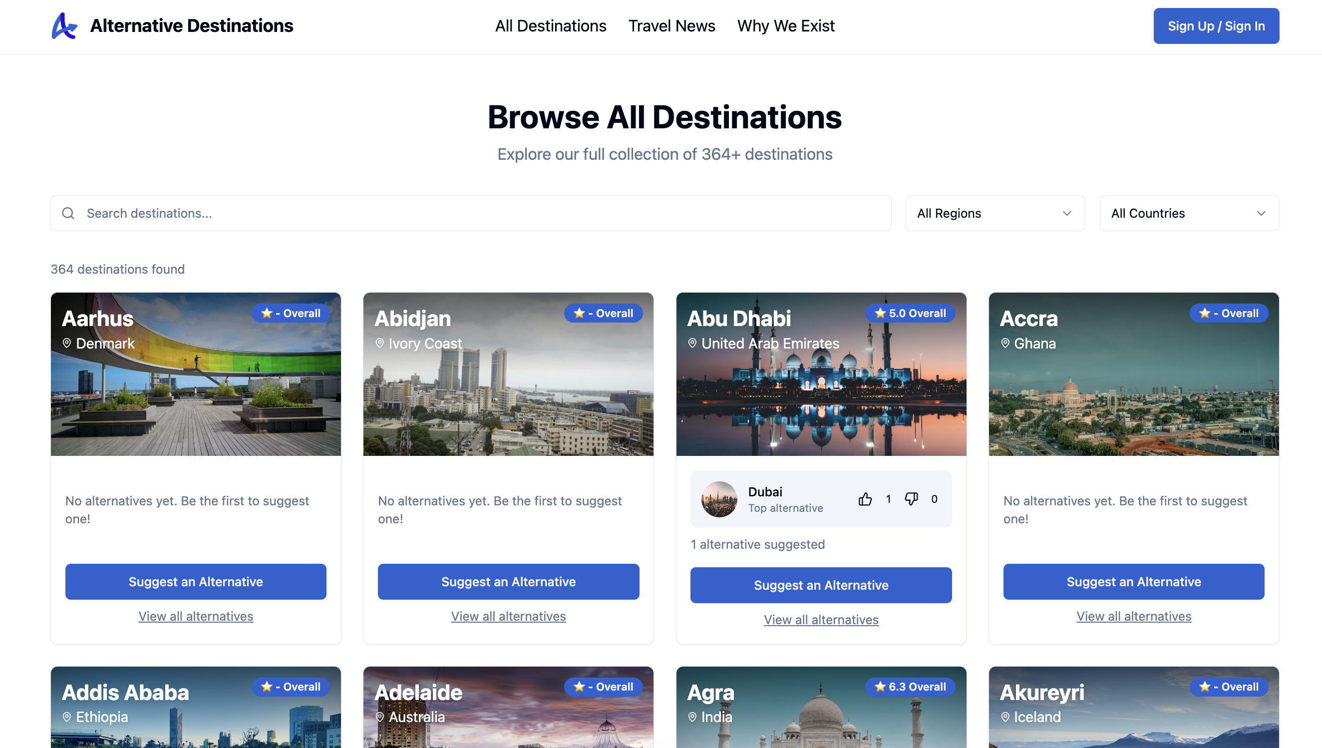 Screenshot 3 of Alternative Destinations