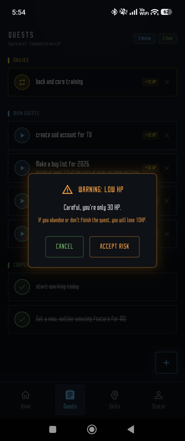 Screenshot 5 of MainQuest - Level Up Your Life