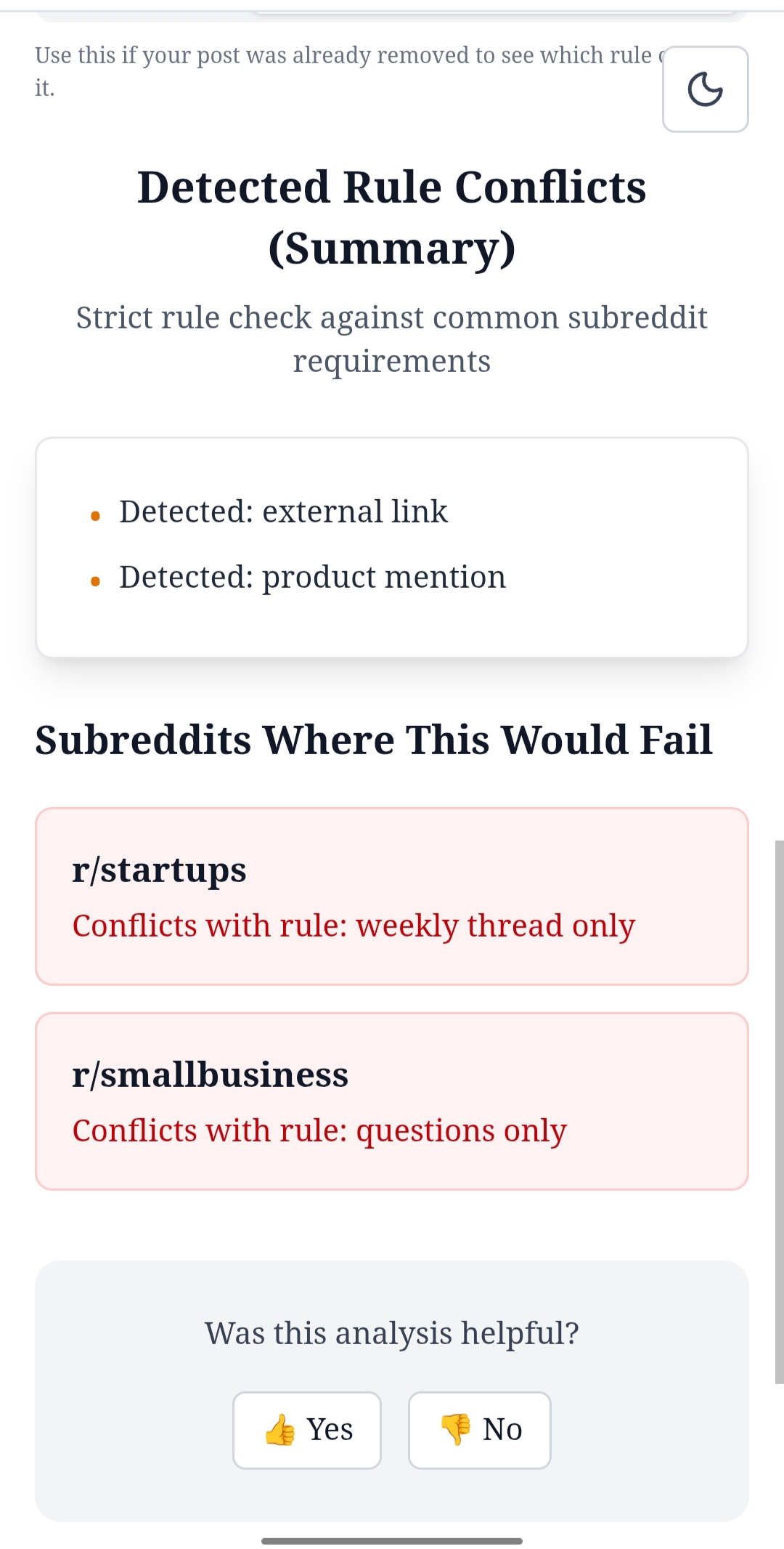Screenshot 2 of SubredditScan