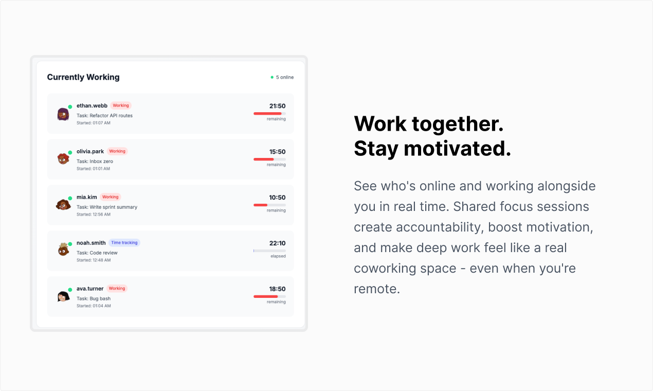 Screenshot 3 of Pomodoro Cowork