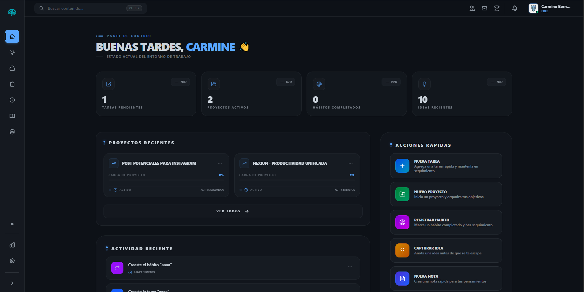 Screenshot 2 of Nexiun - Productividad y Organización