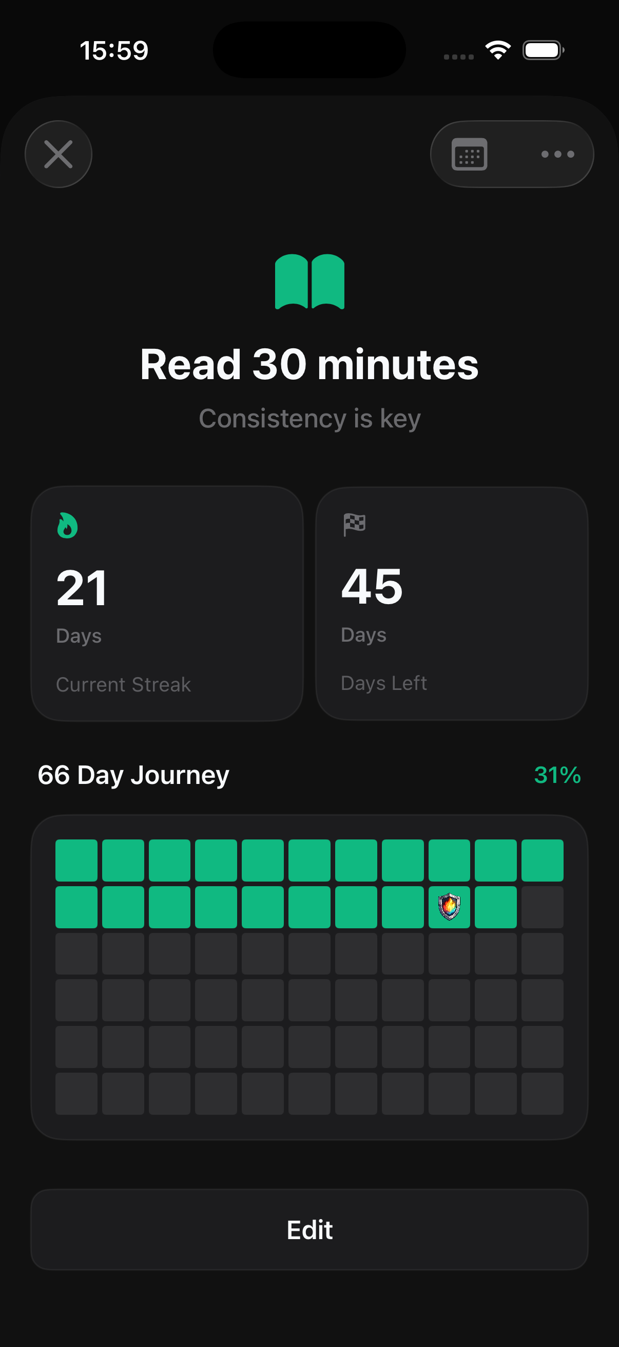 Screenshot 4 of 66-Day Streak: Habit Builder