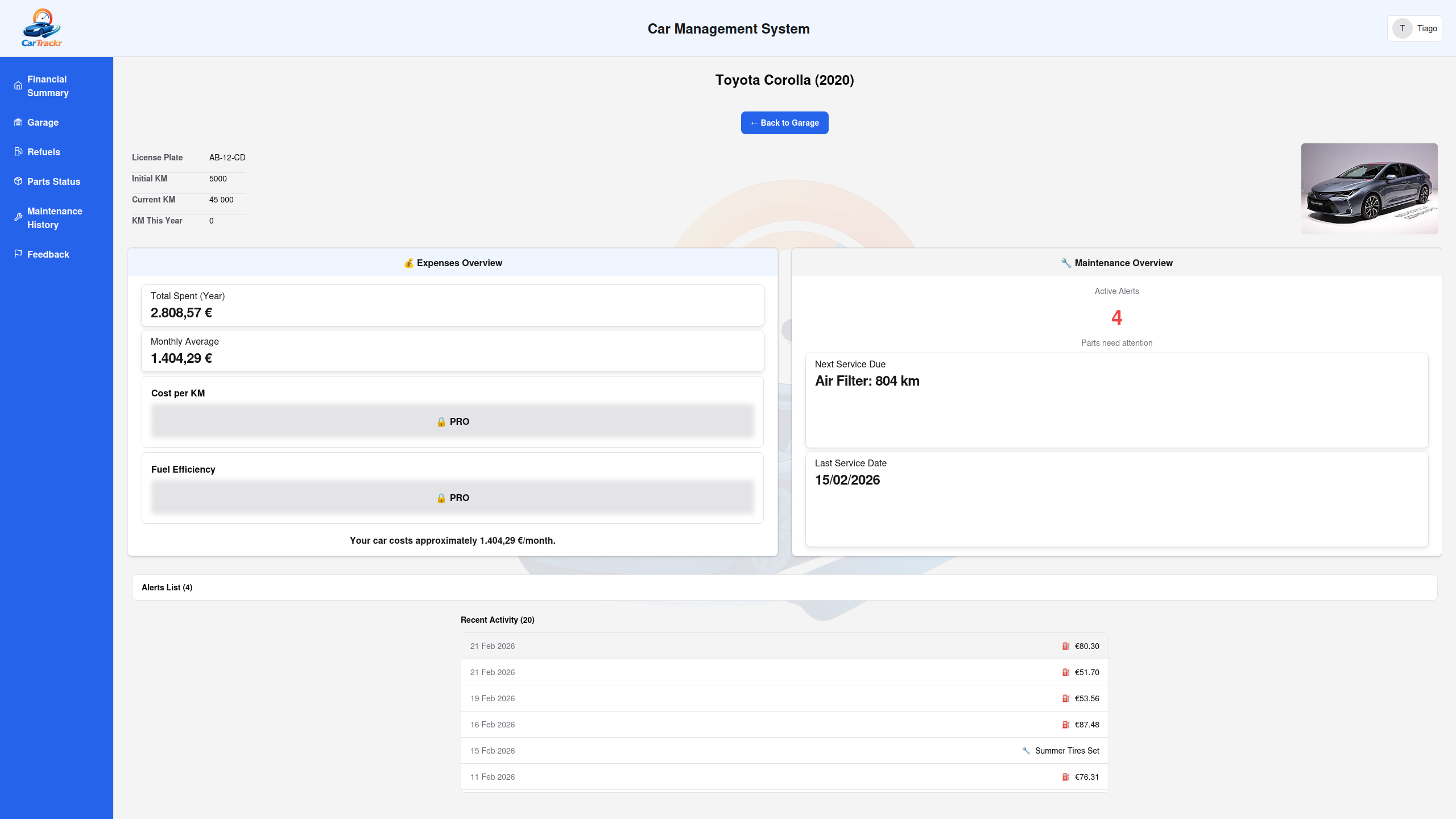 Screenshot 3 of CarTrackr