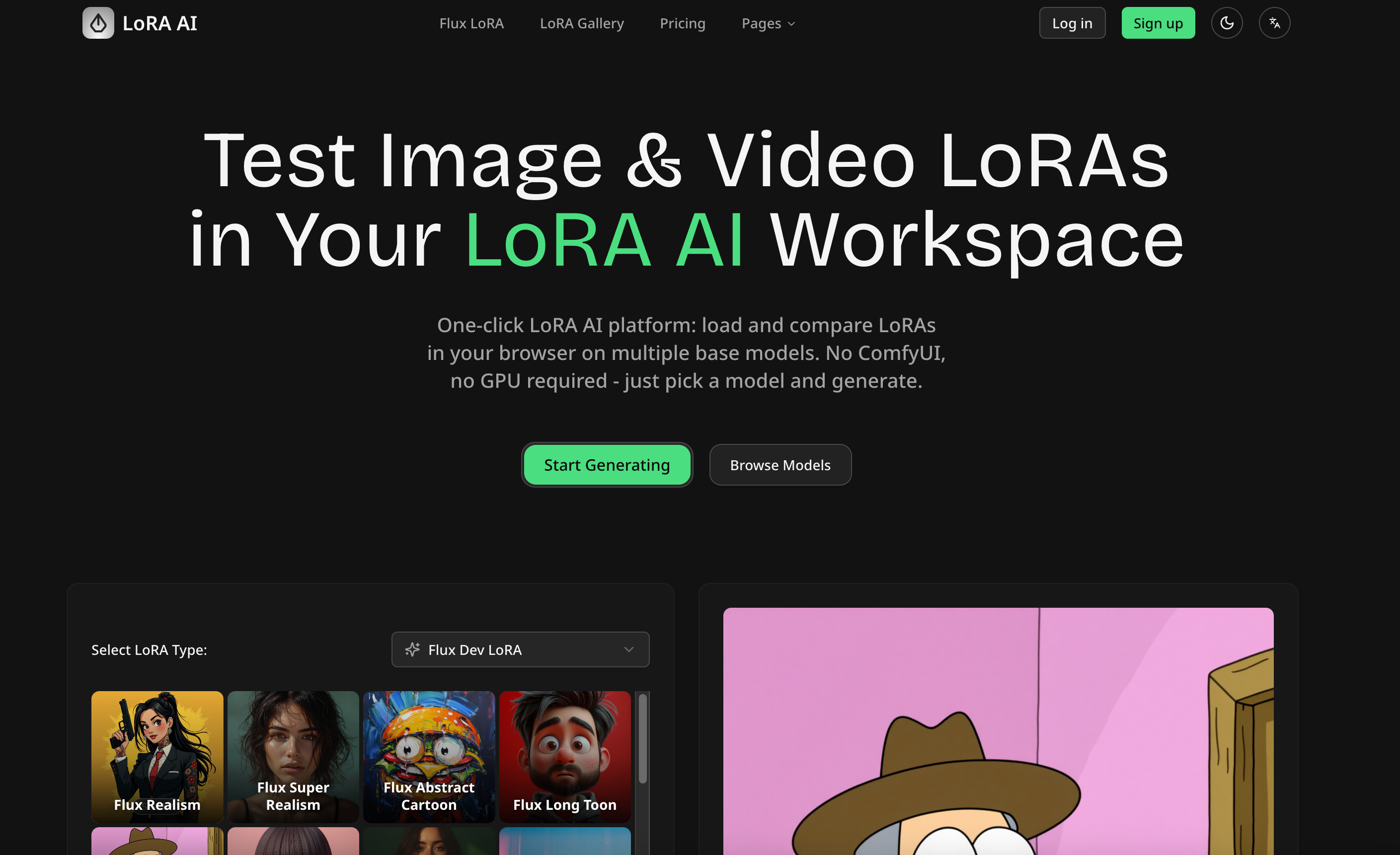 Screenshot 1 of LoRA AI Image & Video Generator
