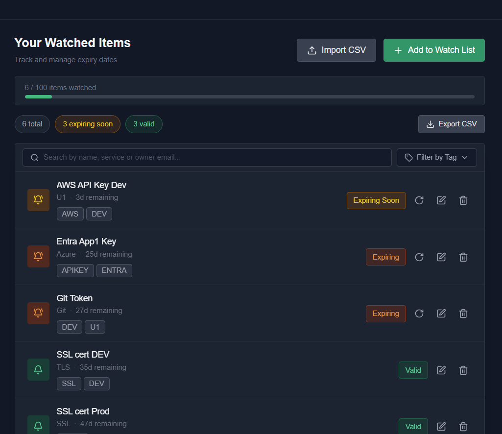 Screenshot 1 of ExpiryPulse