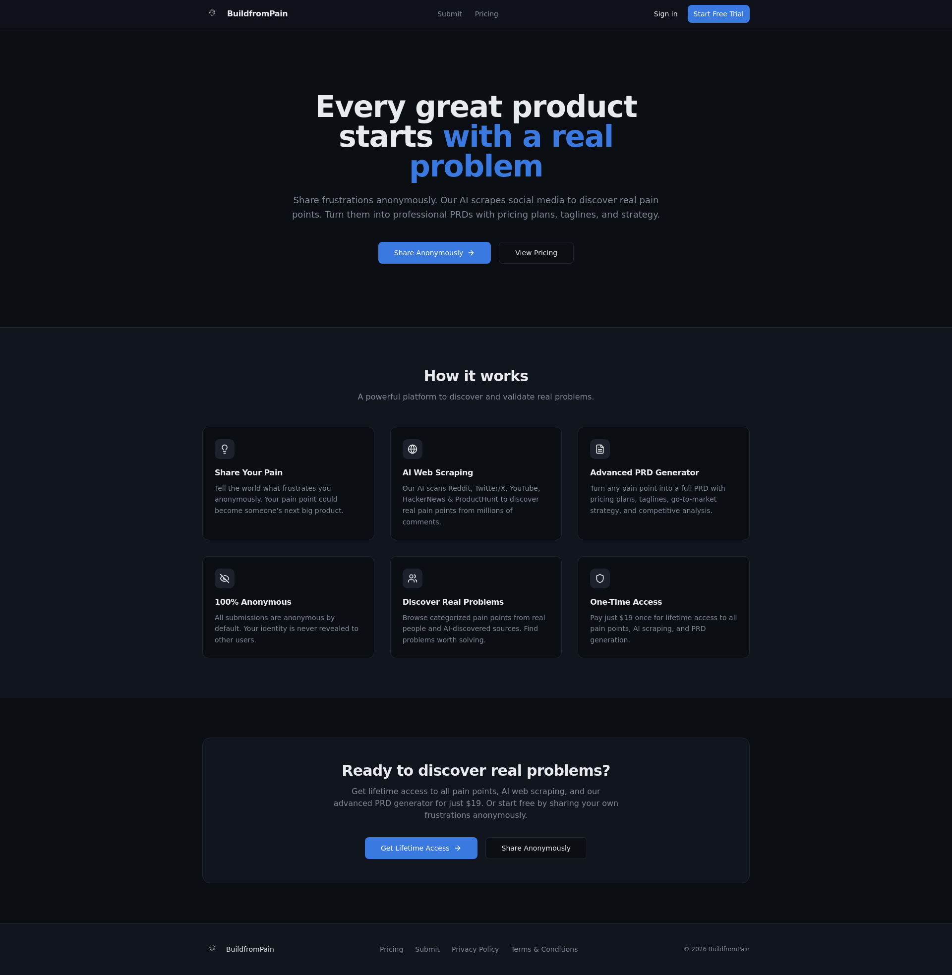 Screenshot 1 of BuildfromPain