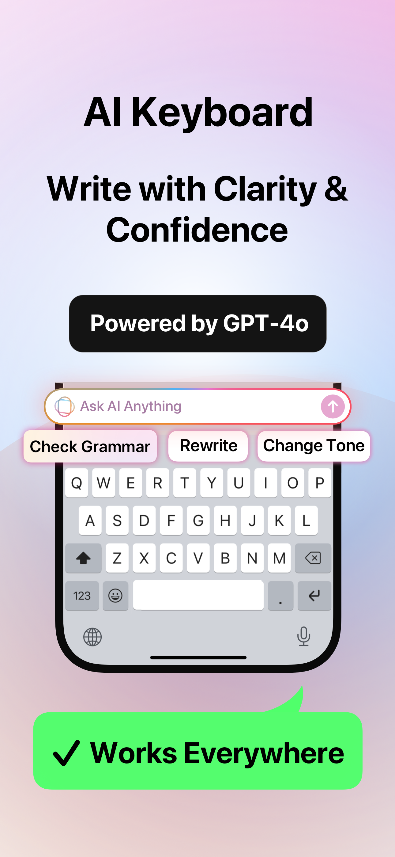 Screenshot 1 of AnyWrite – AI Keyboard