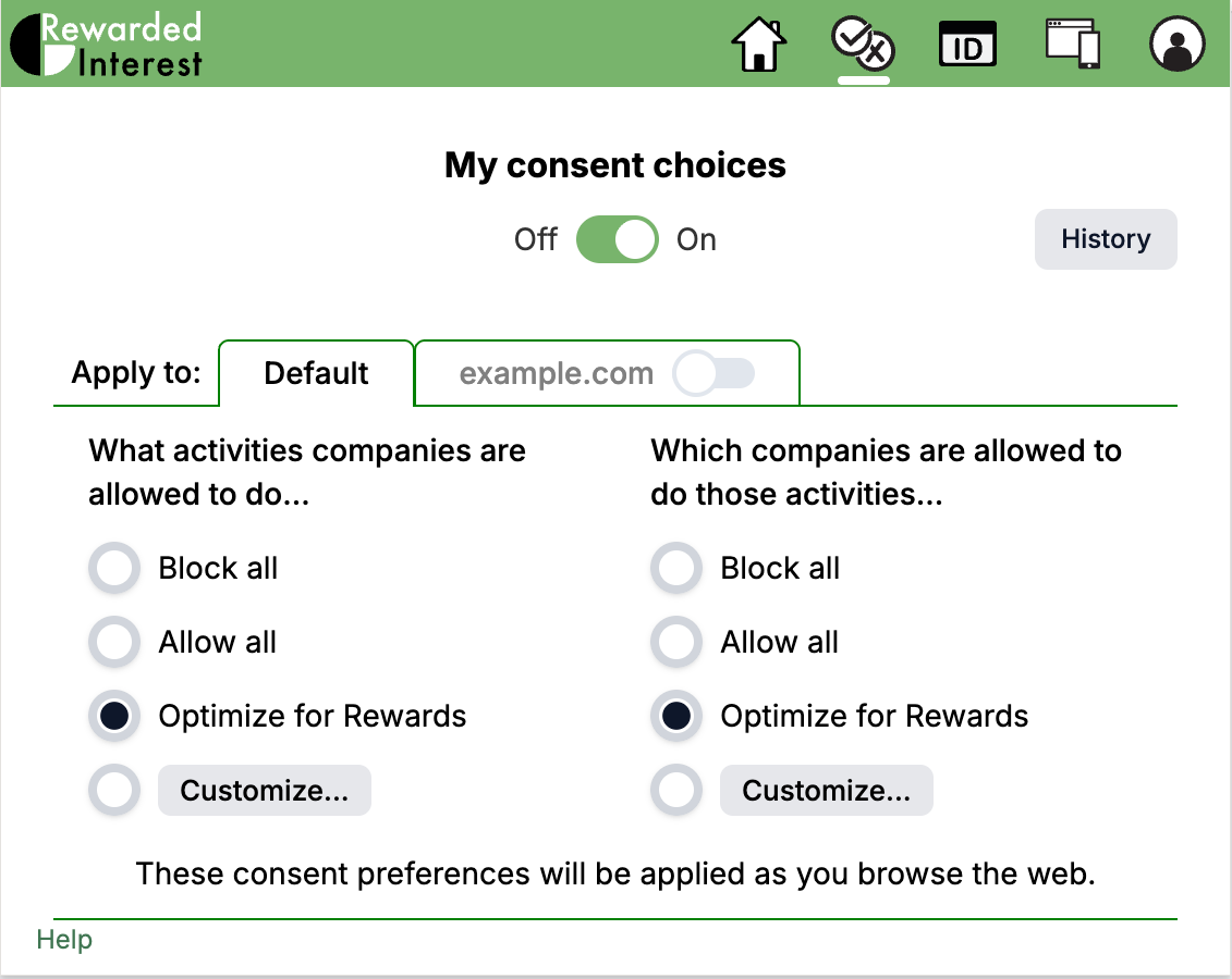 Screenshot 2 of Rewarded Interest - Consent Manager
