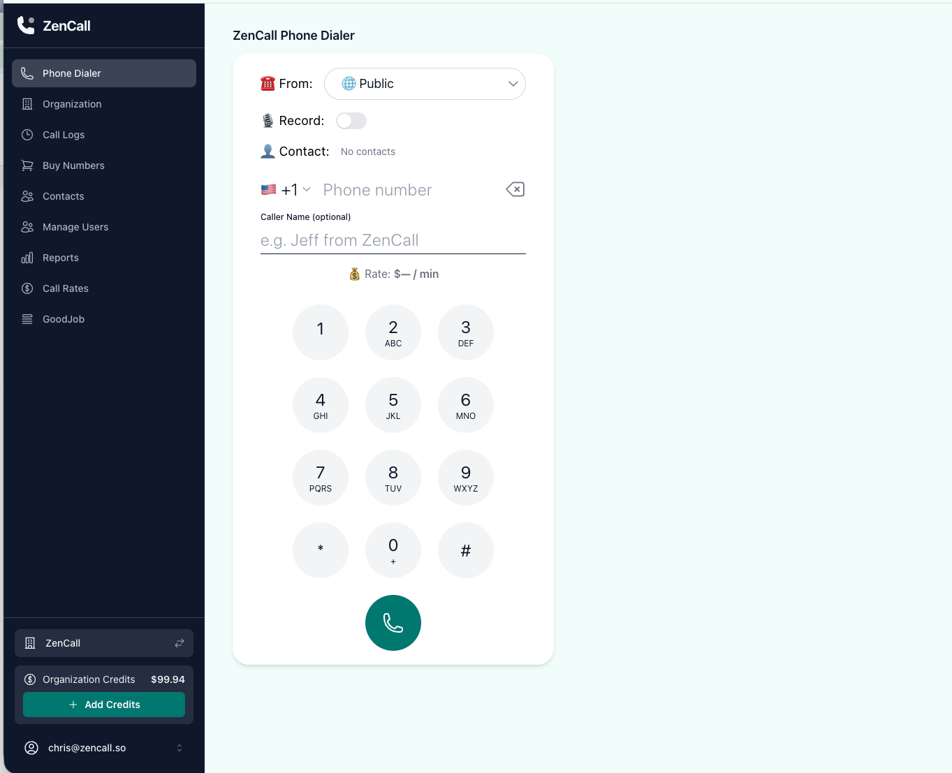 Screenshot 1 of ZenCall