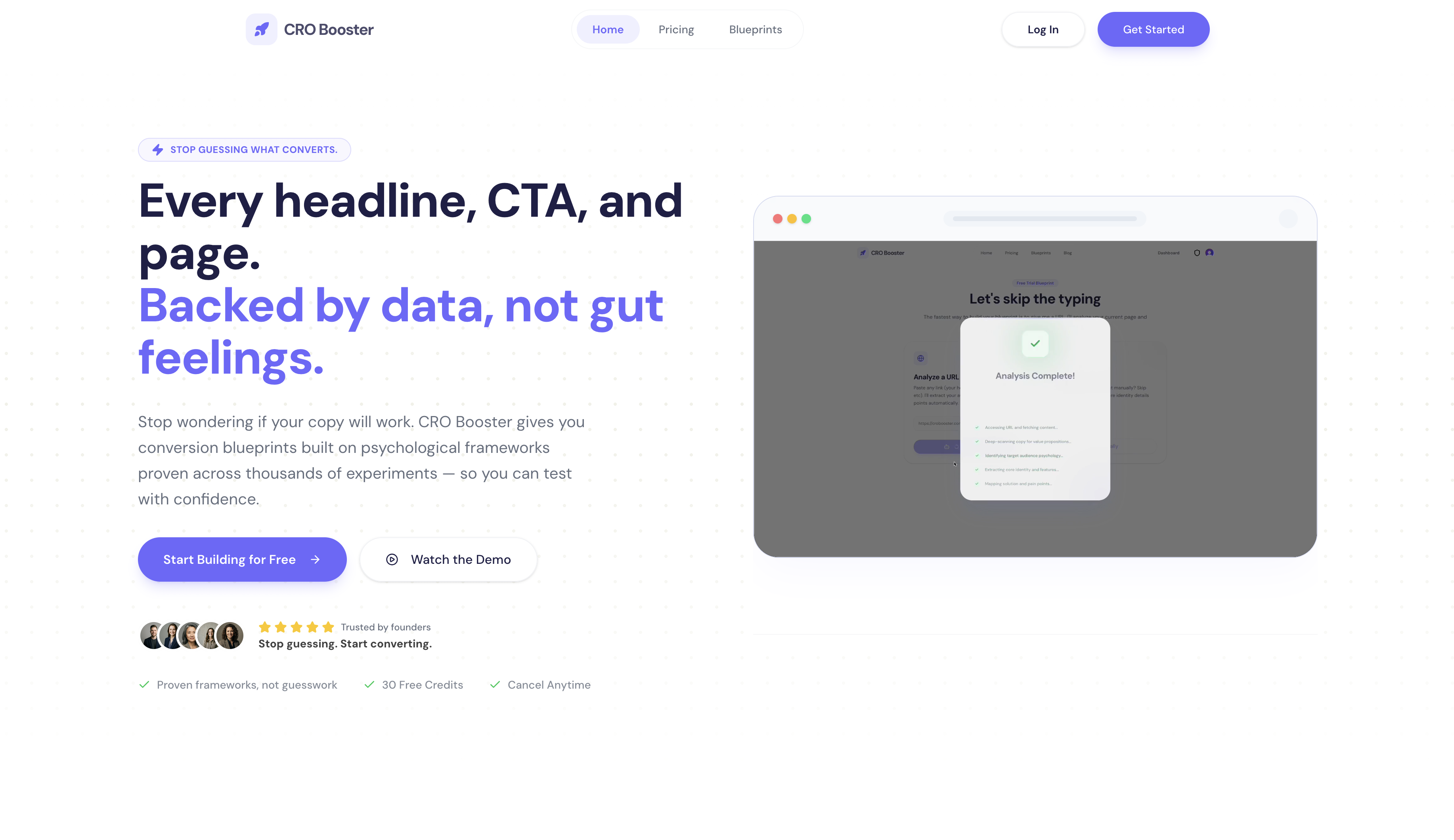 Screenshot 1 of AI Landing Page Generator