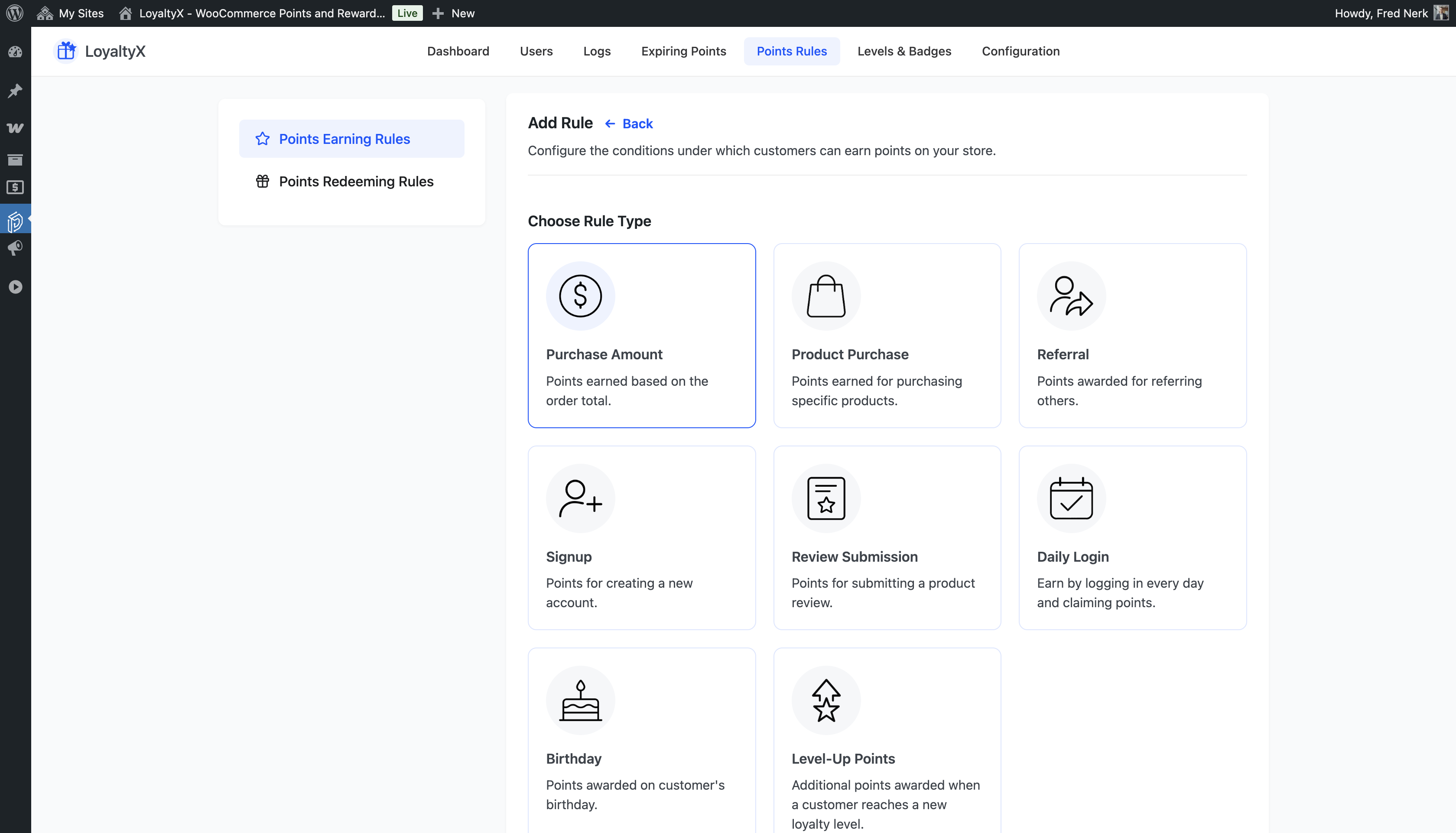Screenshot 4 of LoyaltyX – WooCommerce Points & Rewards