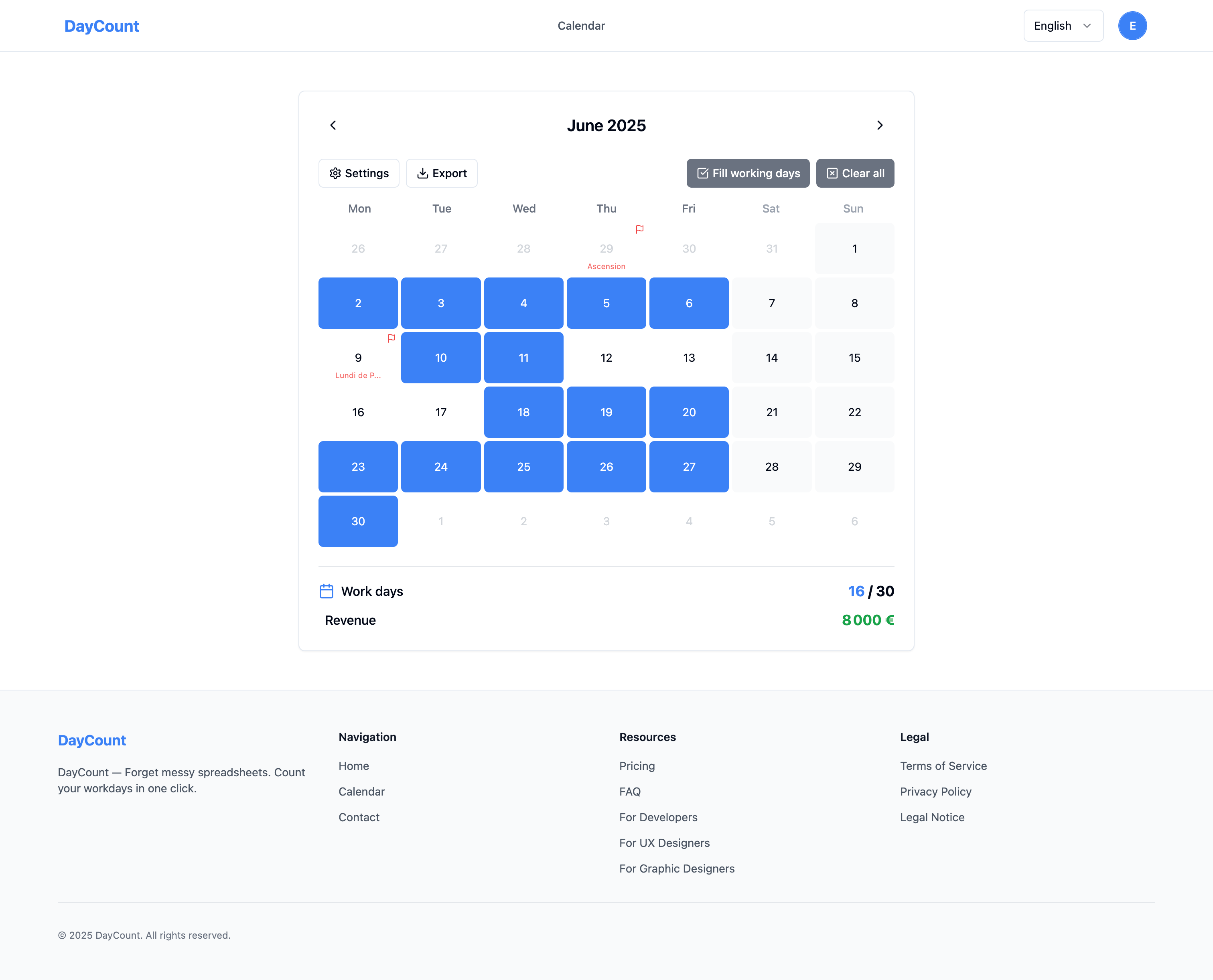 Screenshot 1 of DayCount