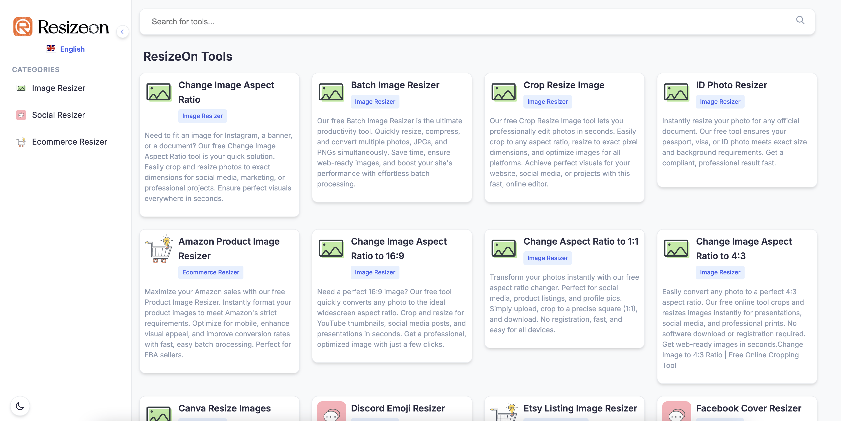 Screenshot 1 of ResizeOn
