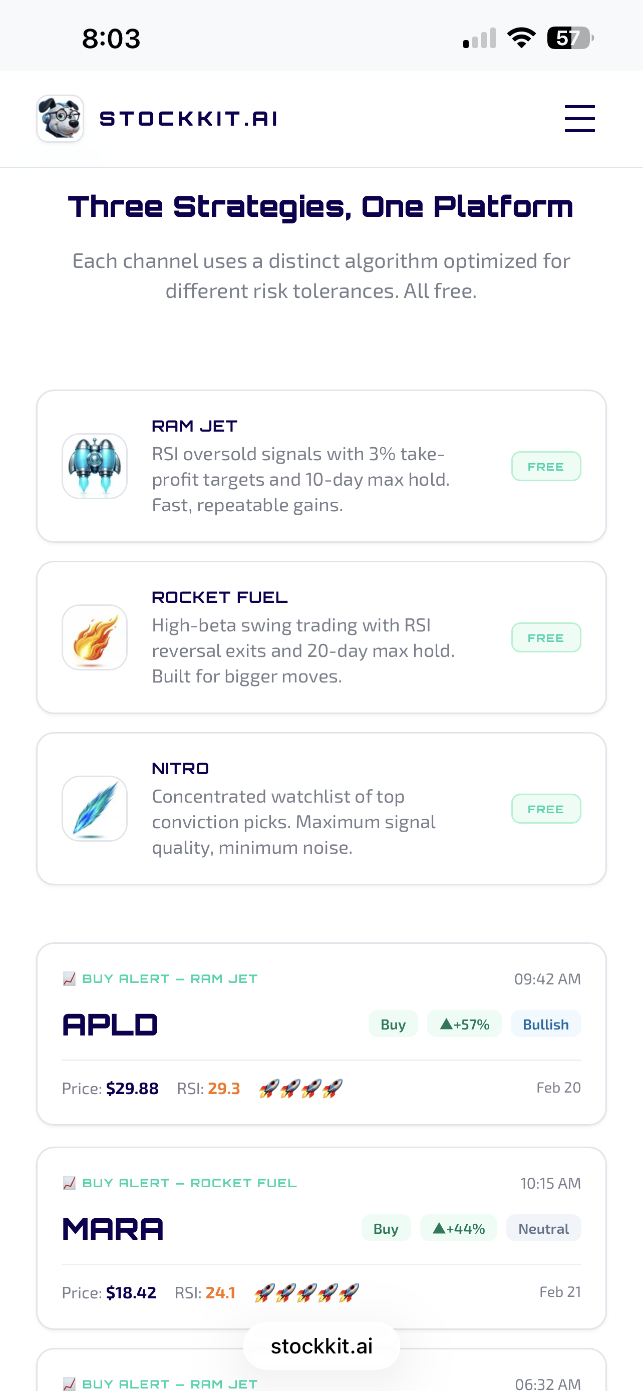 Screenshot 1 of STOCKKIT.AI